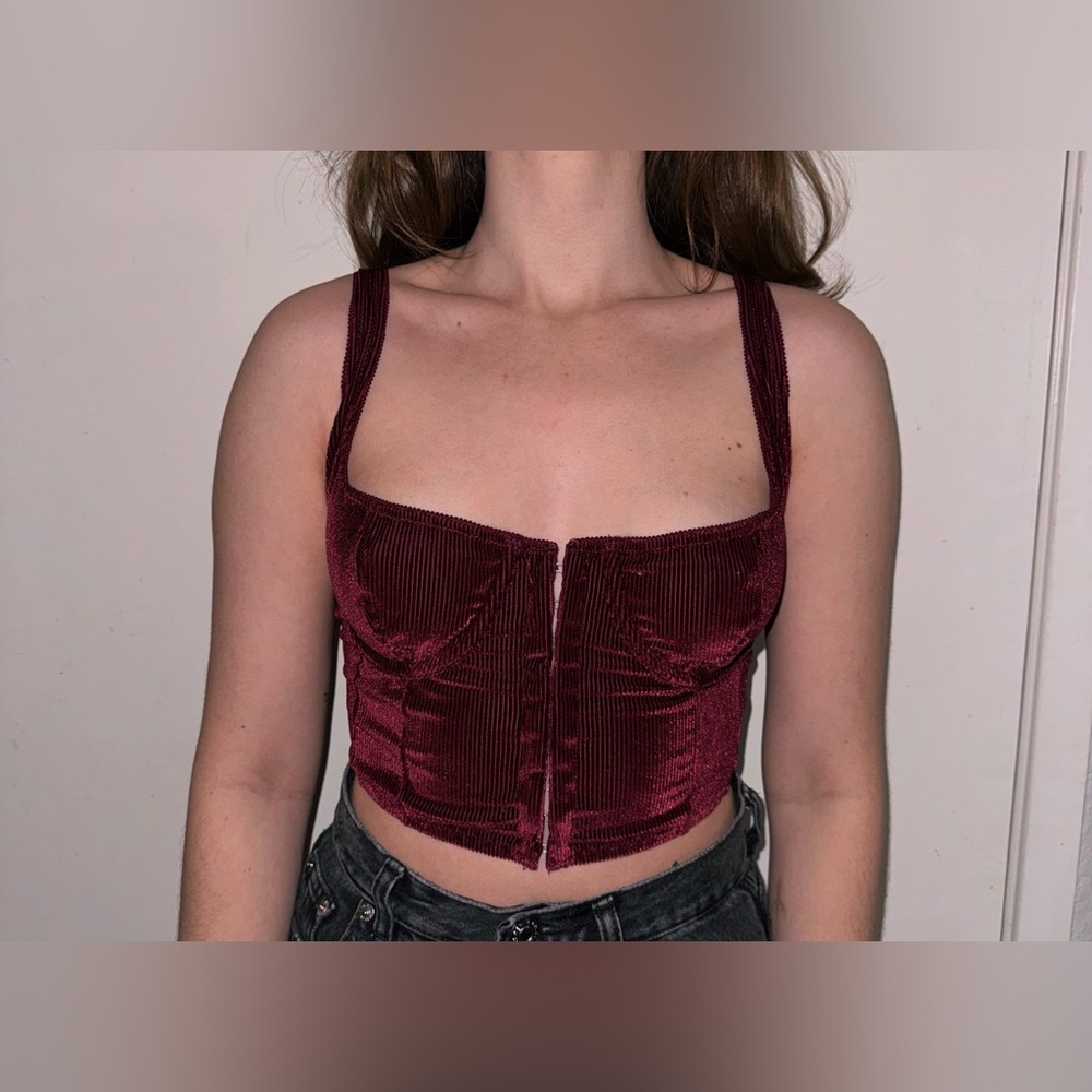 Urban Outfitters Out From Under Maroon Crop Top